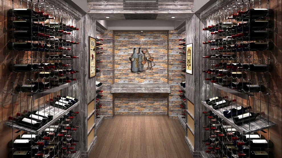 Inspiration for a modern wine cellar in Atlanta.
