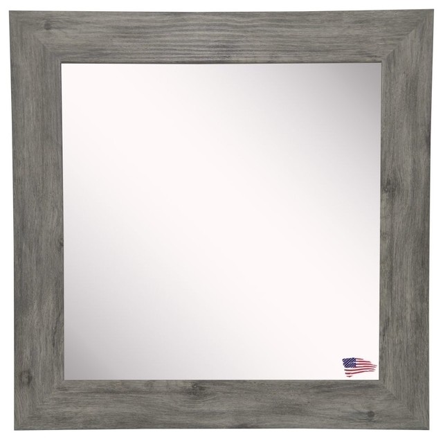 American Made Rayne Gray Barnwood Rustic Wall Mirrors by Rayne