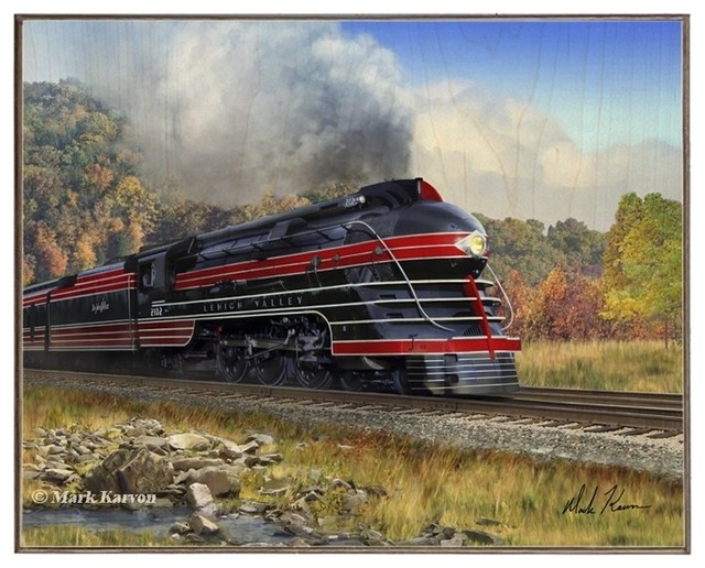 Lehigh Valley K5"B, Birch Wood Print - Contemporary - Prints And Posters -  by Legend Studio | Houzz