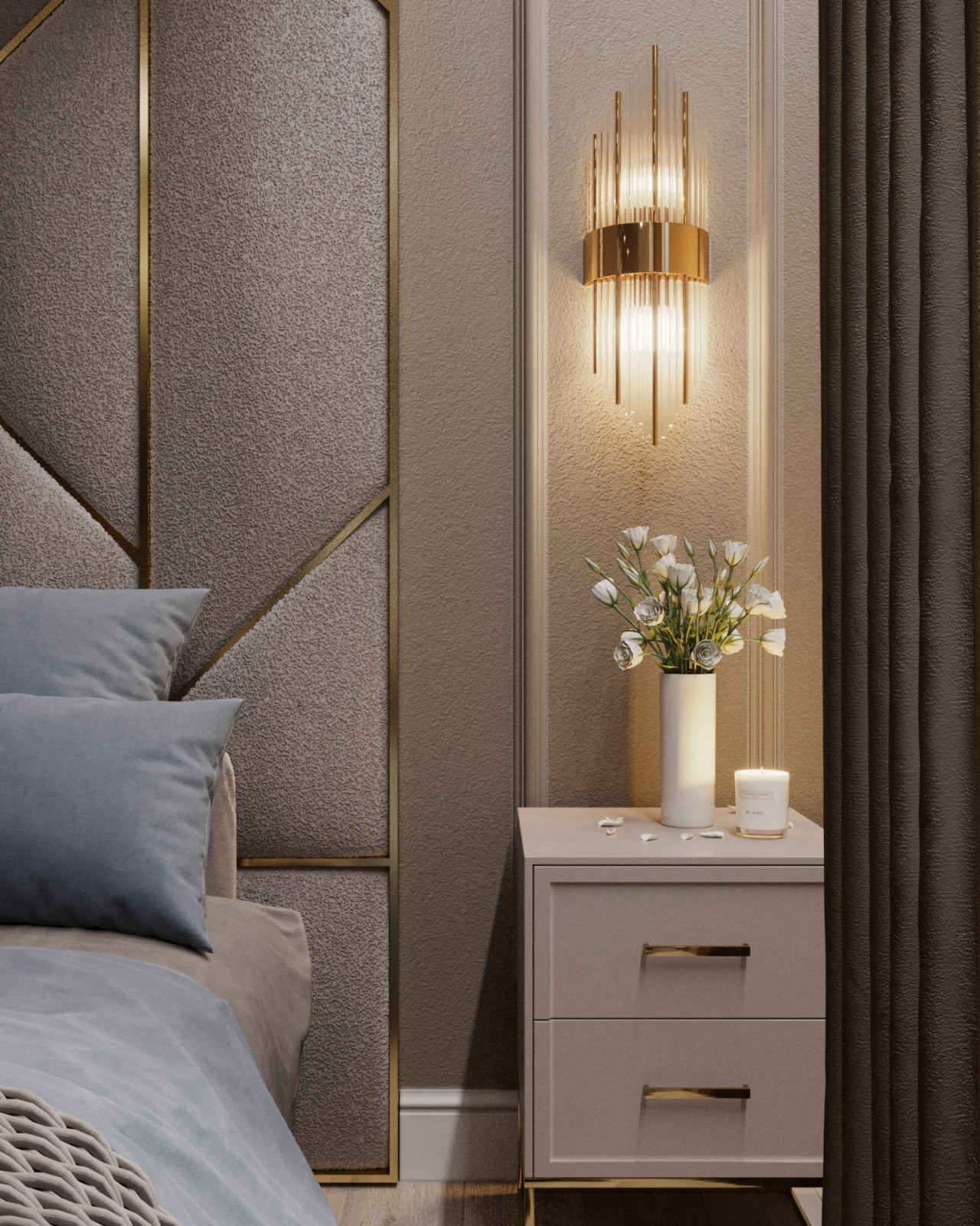 Квартира 50 кв.м. в стиле Неоклассика