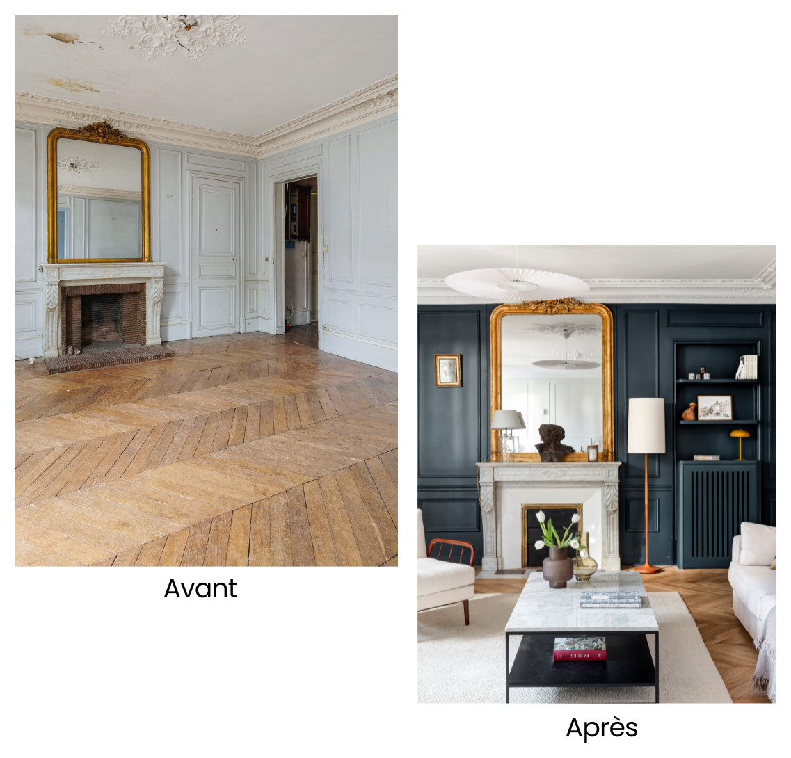 Rénovation totale d'un haussmannien de 80 m²