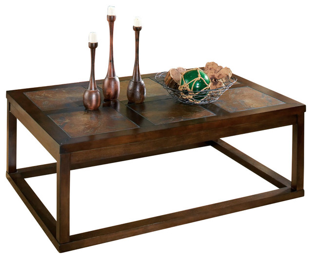 Steve Silver Alberto 50x33 Cocktail Table In Rich Cherry