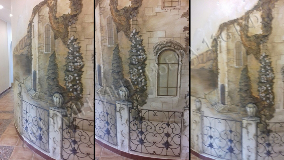 Роспись стен - Барельеф