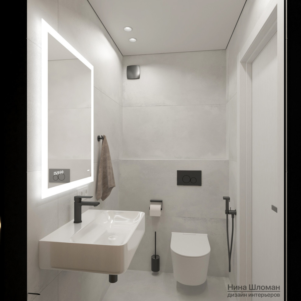 Светлый современный интерьер в старом фонде