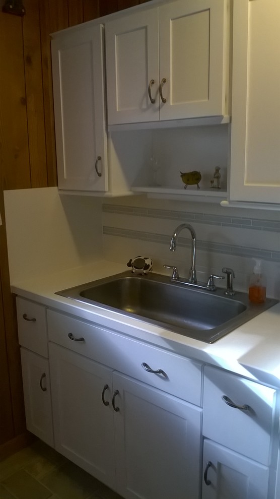 Example of a trendy home design design in New York