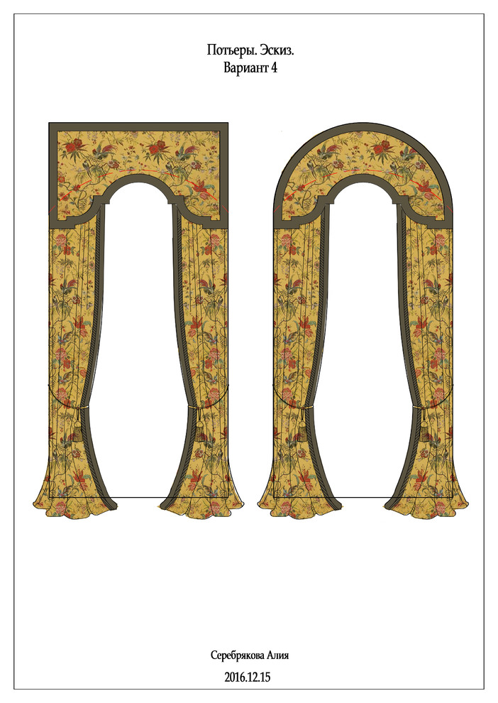 Портьеры в классический интерьер