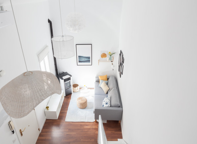 DUPLEX LLENO DE LUZ scandinavian-living-room