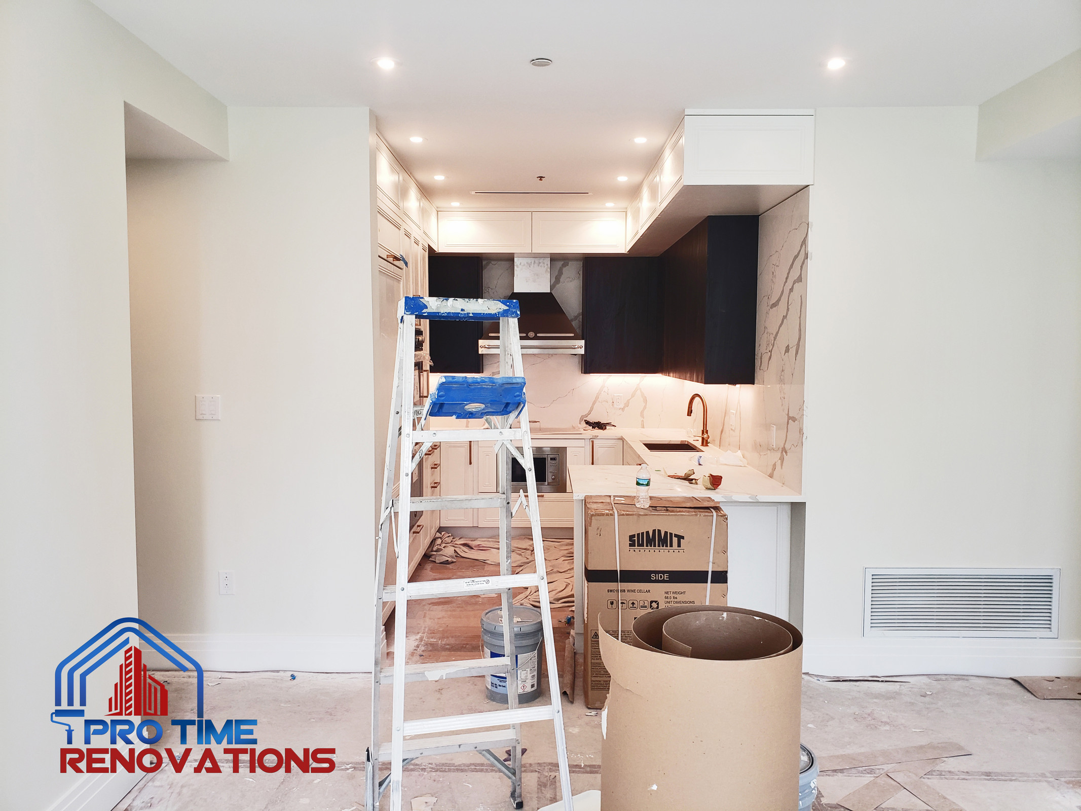 Kitchen installation.