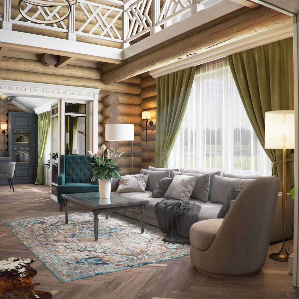 Интерьер в деревянном доме