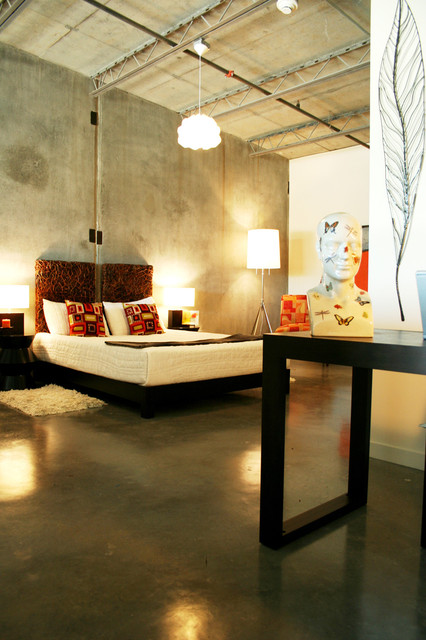 H45 Loft industriell-sovrum
