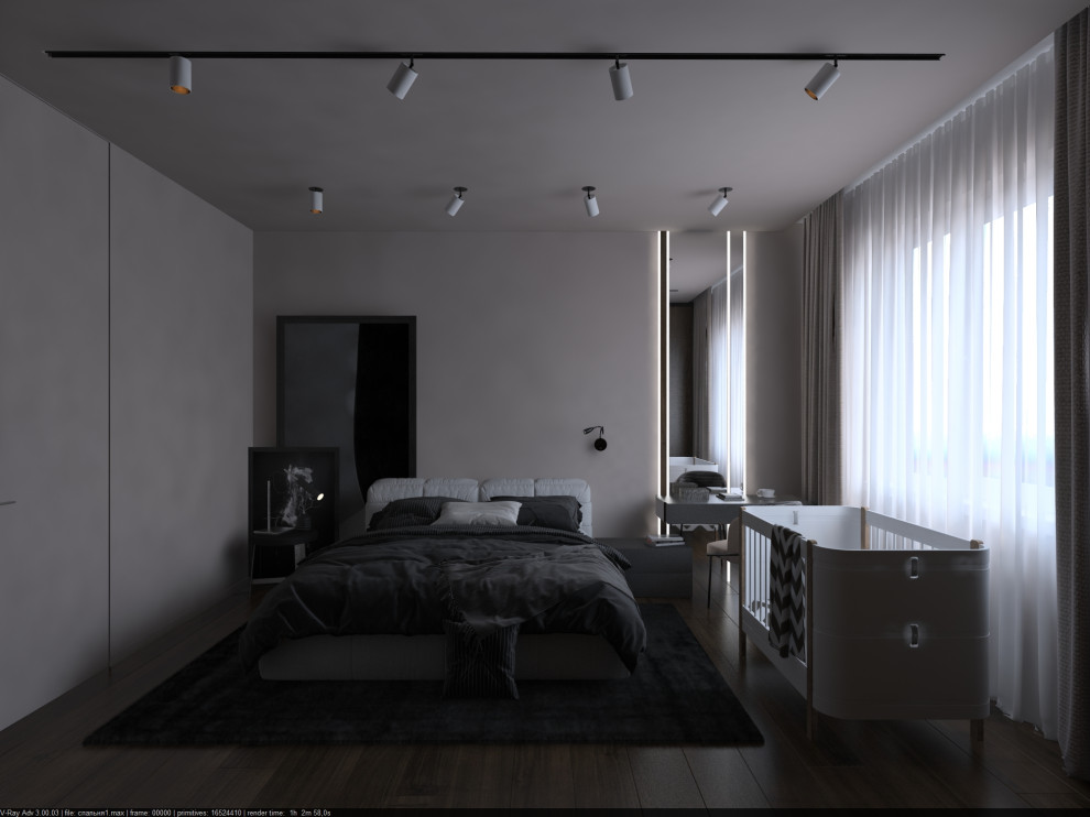 Квартира в стиле минимализм для молодой семьи