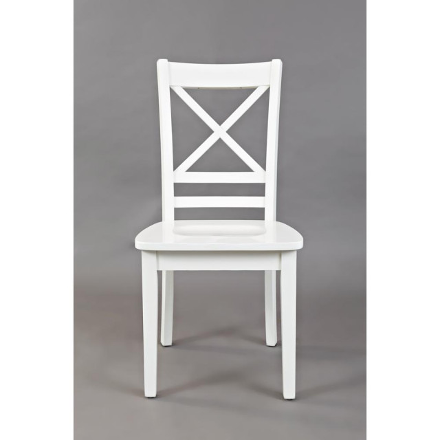 Simplicity X Back Dining Chair Paperwhite, Set of 2 Transitional