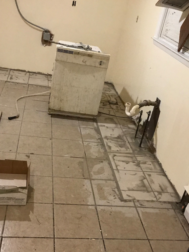 Tiles and wall repairs and painting kitchen