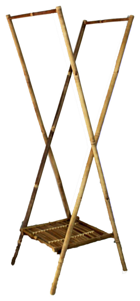 bamboo clothes drying rack