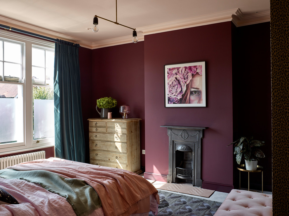 Design ideas for a bohemian bedroom in London.