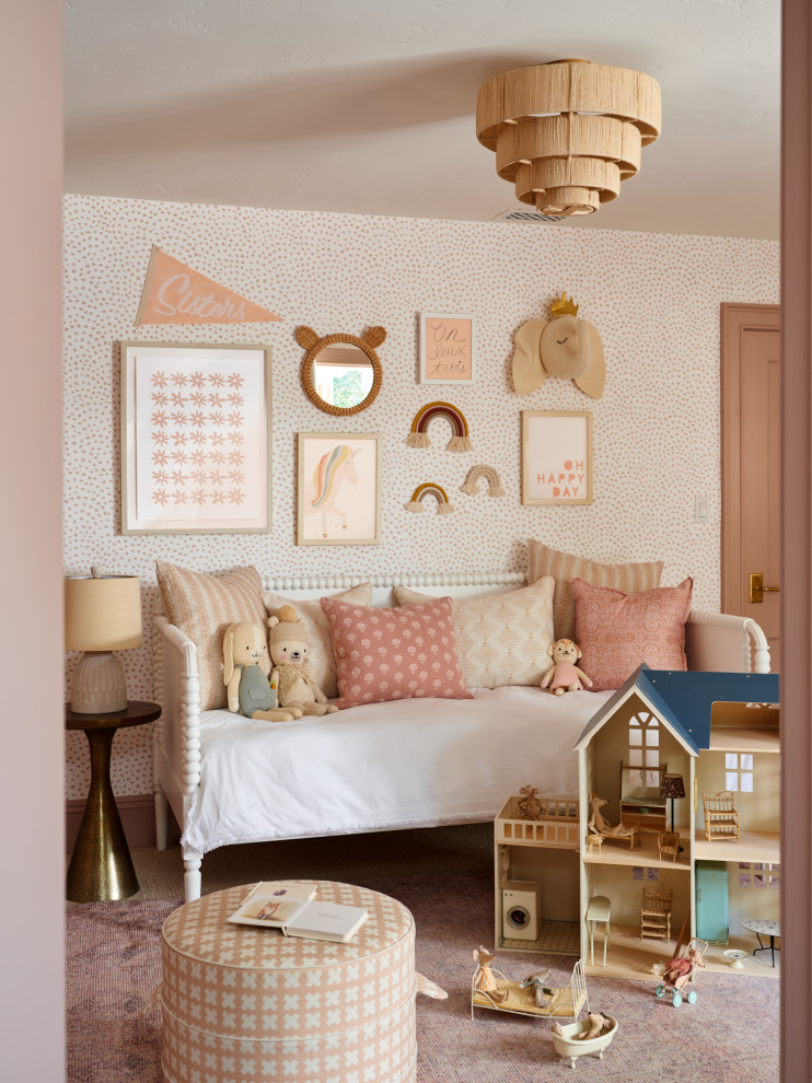Inspiration for a nautical kids' bedroom in Orange County.