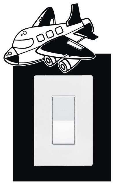 Lightswitch Cartoon Airplane #3 Sticker