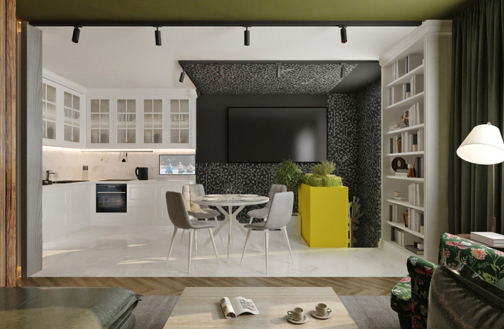 Дизайн проект Квартиры 57 м2 в ЖК Селигер Сити, Москва