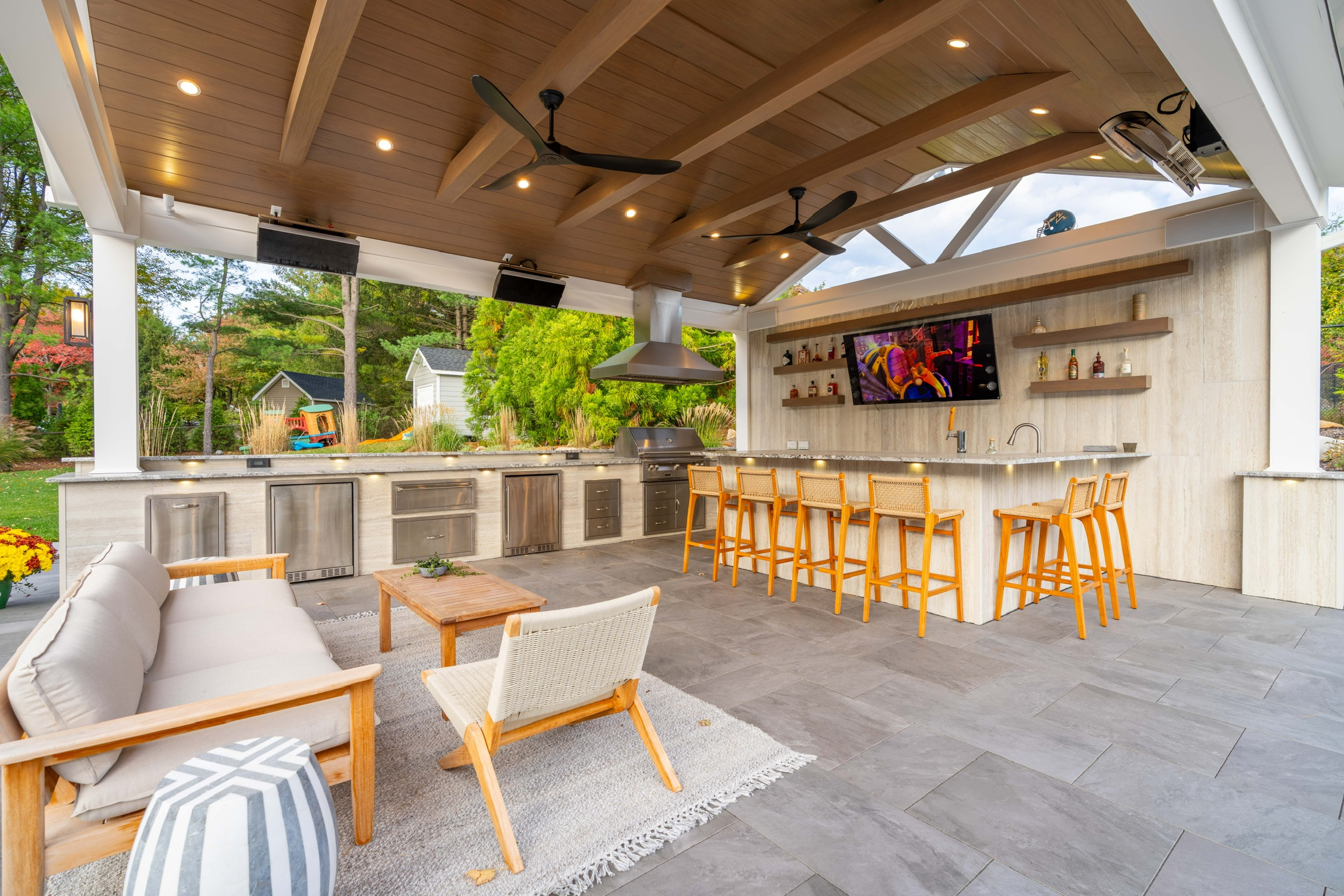 Porcelain Paradise with a Party Pavilian