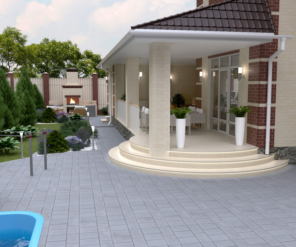 Благоустройство участка загородного дома