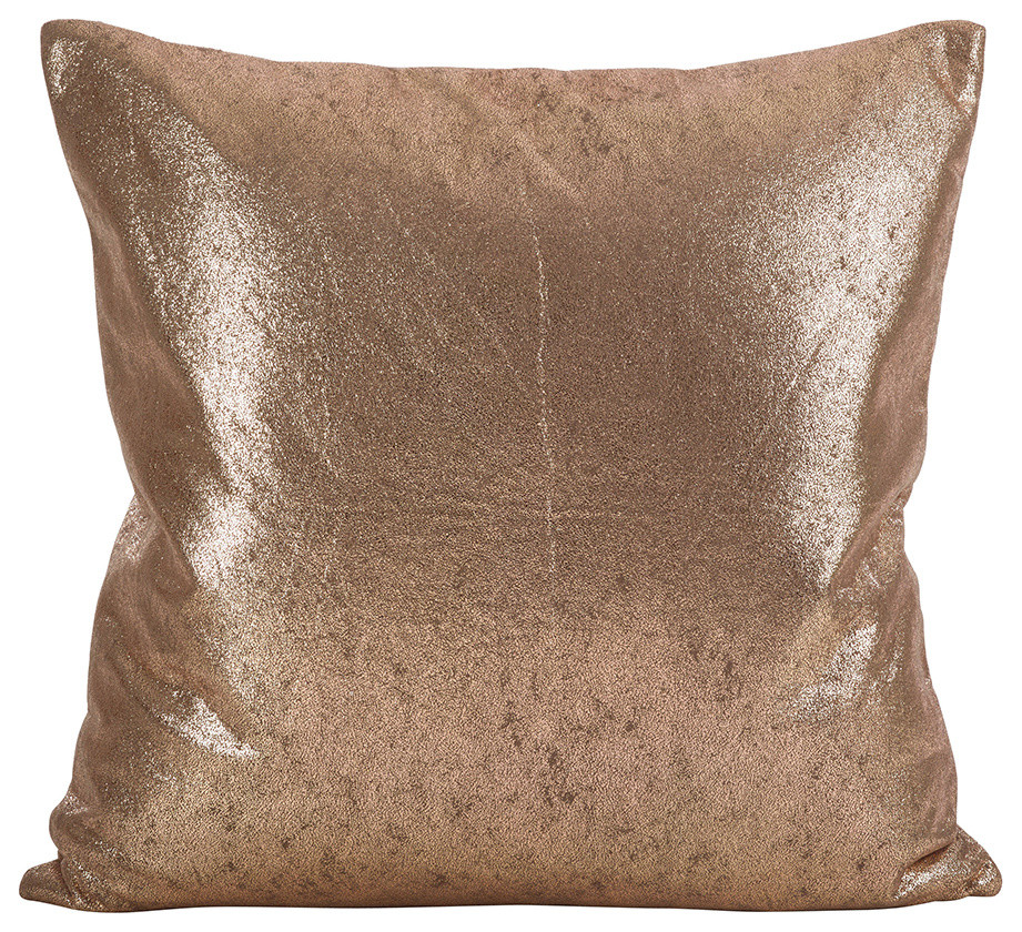 Decorative Metallic Glam Throw Pillow Contemporary Decorative