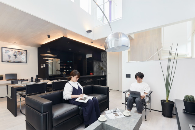S邸 moderno-salon