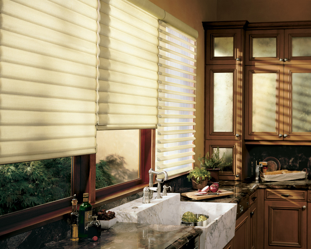 Example of a transitional kitchen design in Phoenix