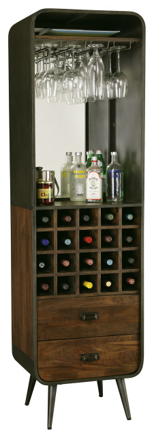 Howard Miller Aged Century Wine and Bar Cabinet - Midcentury - Wine And ...
