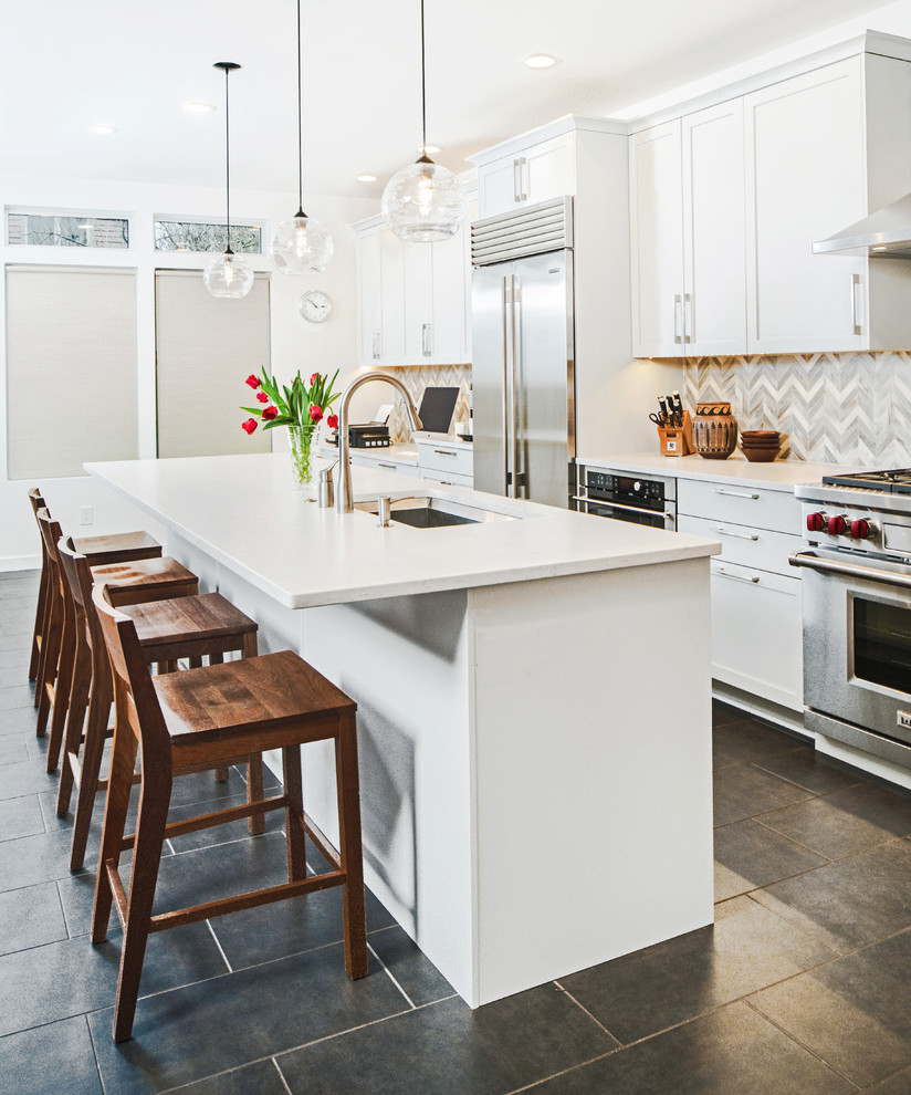 North Seattle Kitchen Renovation - Contemporary - Kitchen ...