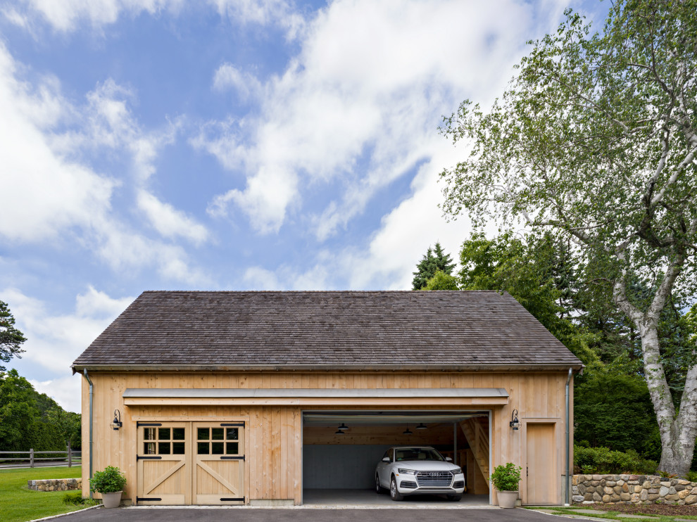 Example of a garage design in Boston
