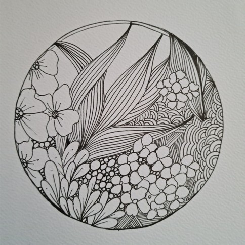 Aziliz Art Zen studio DessineZEN© noir et blanc