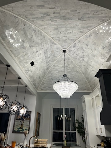 Umbrella ceiling just finished in a new build
