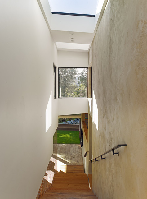 Mill Valley Contemporary Split Level Staircase From Master
