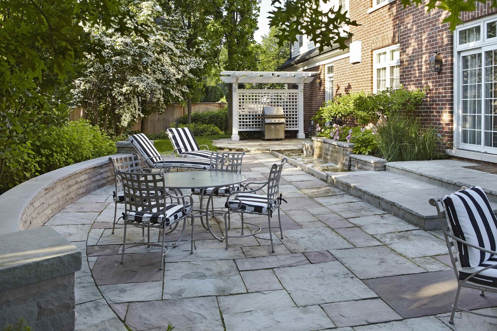 Traditional patio in Toronto.