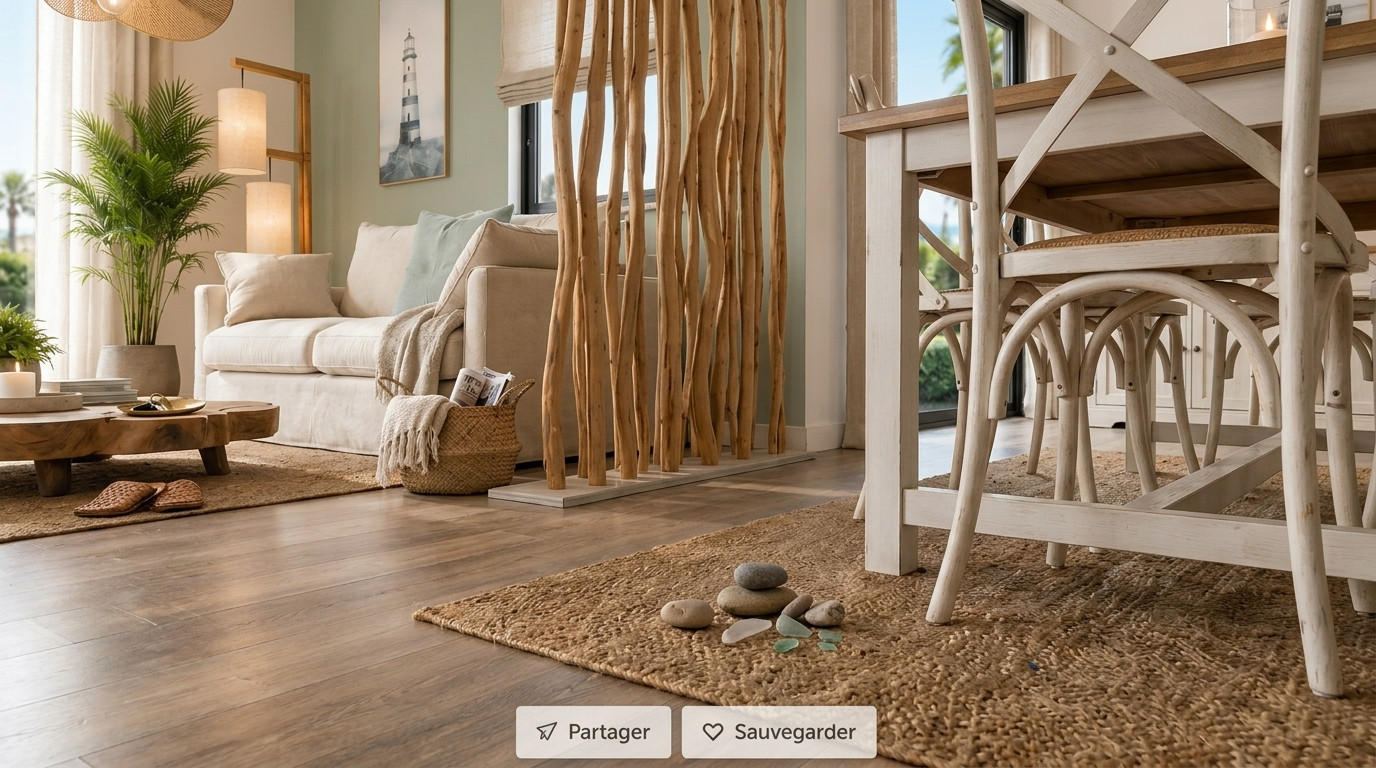 RESIDENCE SECONDAIRE BORD DE MER AU CROISIC/ DECORATION D'INTERIEUR