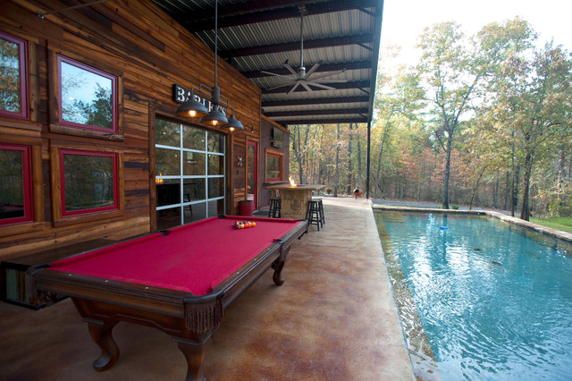 Rustic Modern New Construction rustic-swimming-pool-and-hot-tub