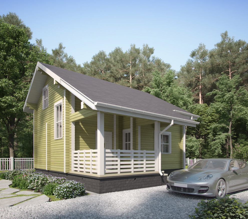 Проект загородного дома из профилированного бруса "Ступино"