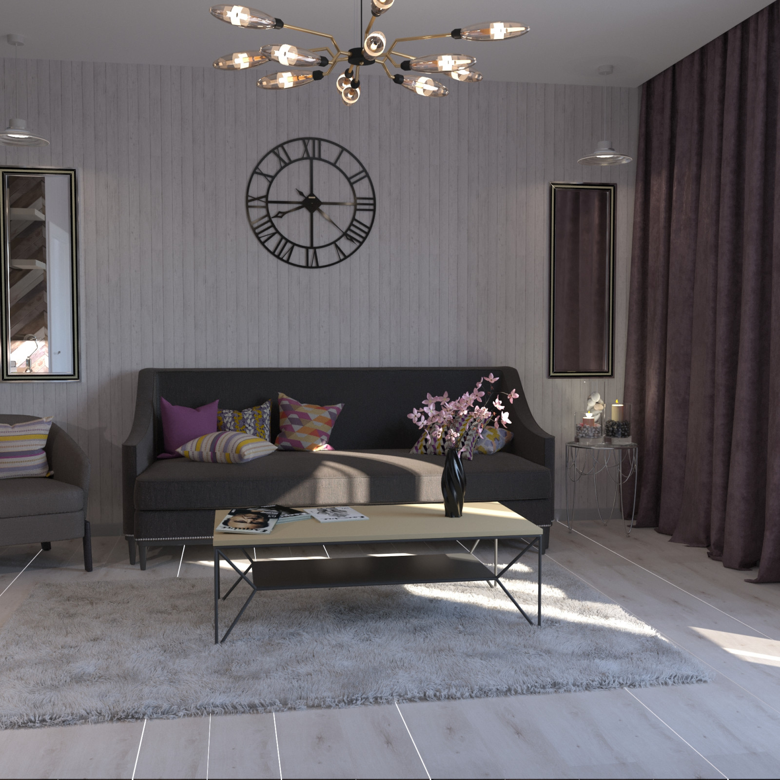 Дизайн-проект квартиры для девушки