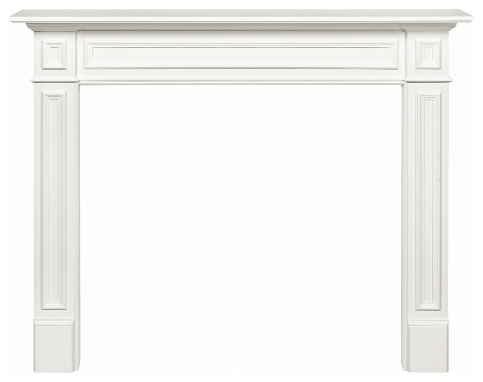 The Mike 48" Fireplace Mantel Mdf White Paint