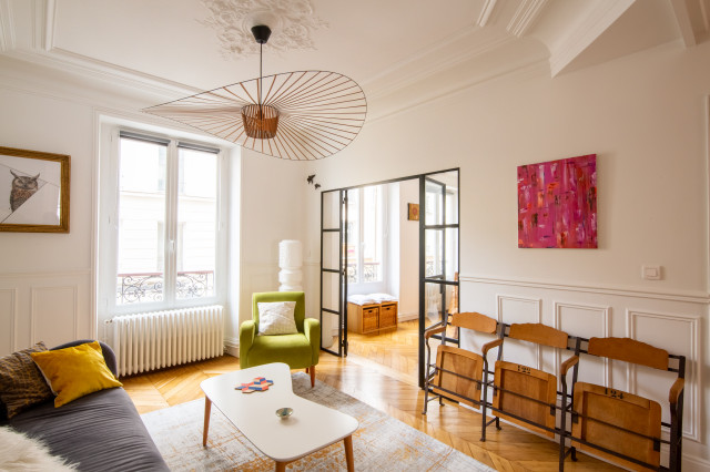 Magenta contemporary-living-room