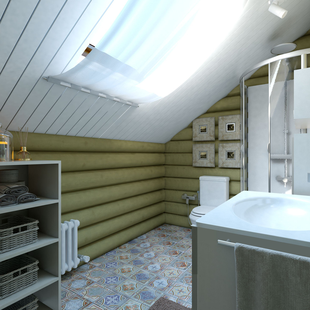 Сруб в современно-классическом стиле