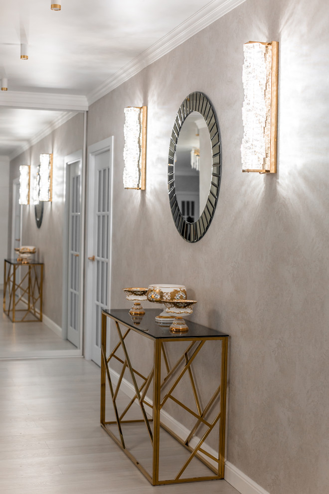 Дизайн просторной квартиры в стиле неоклассики