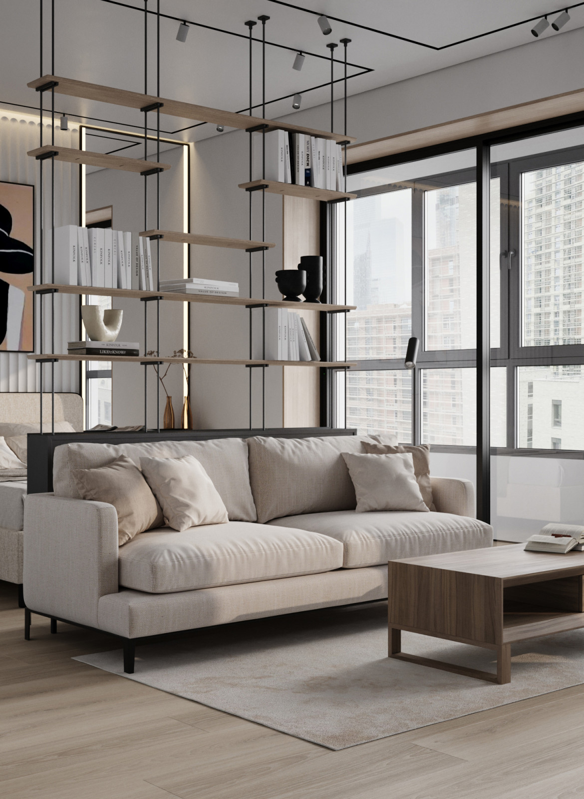 Дизайн интерьера квартиры в современном стиле в ЖК Сити Парк 2