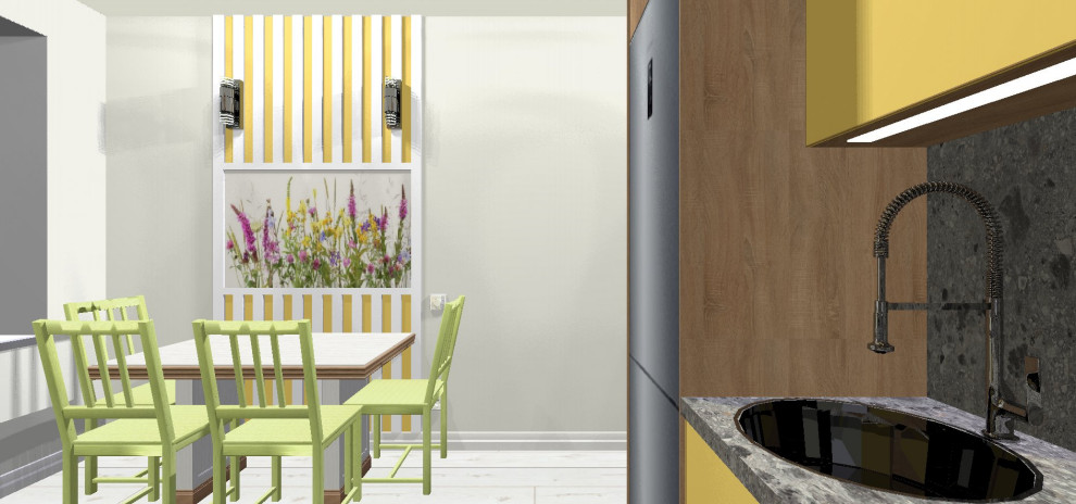 Приглушенная мята, оливки и солнце