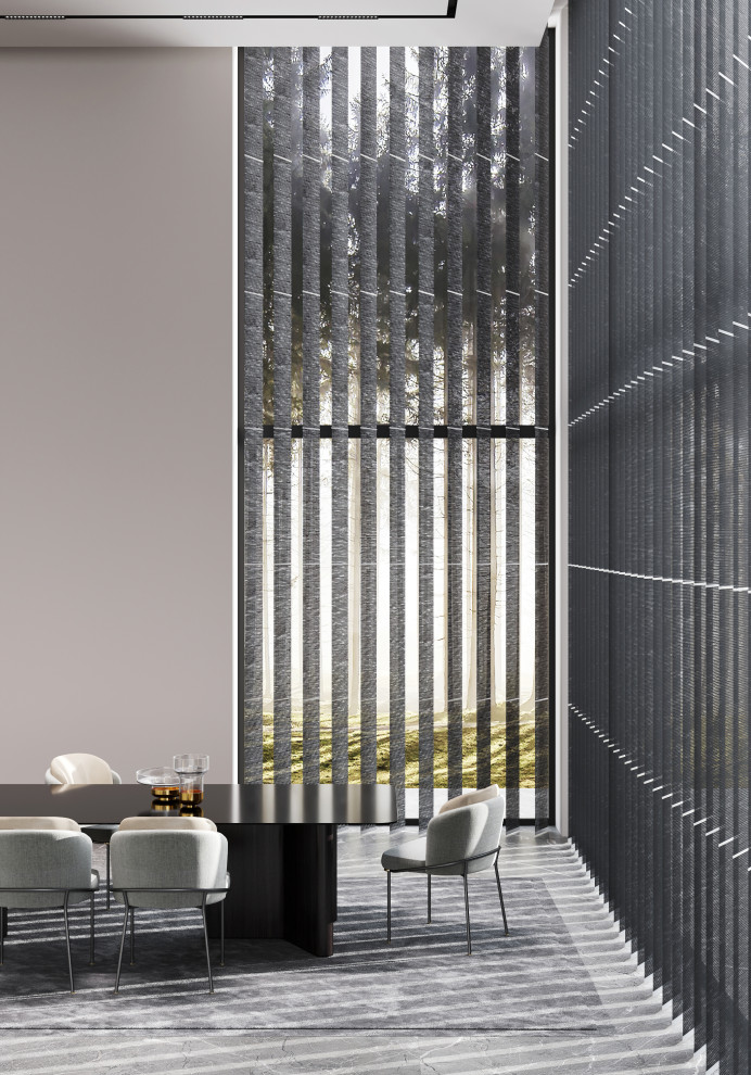 Зона отдыха с кинотеатром и камином