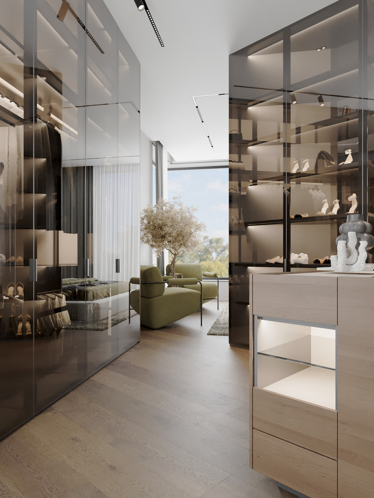 Загорожный Дом Мастер спальня