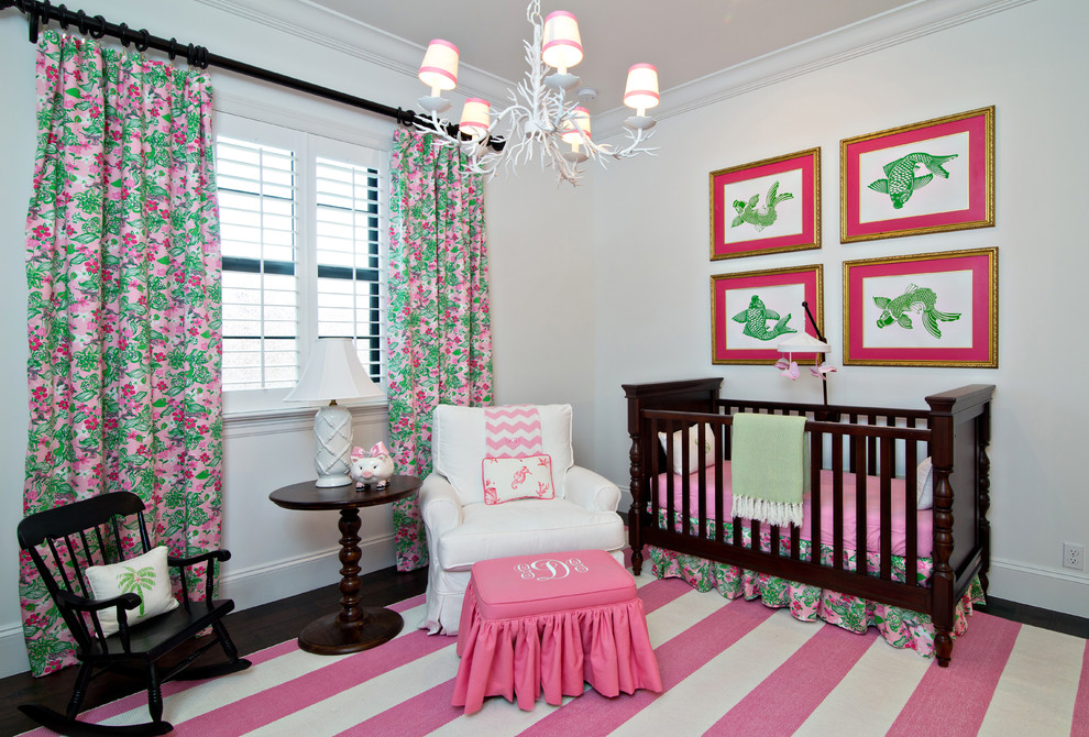 Inspiration for an eclectic nursery in Miami.