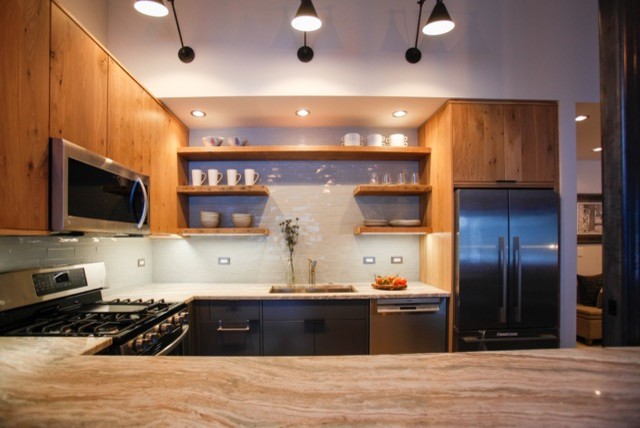 Ski Condo Remodel minimalistisch-kueche