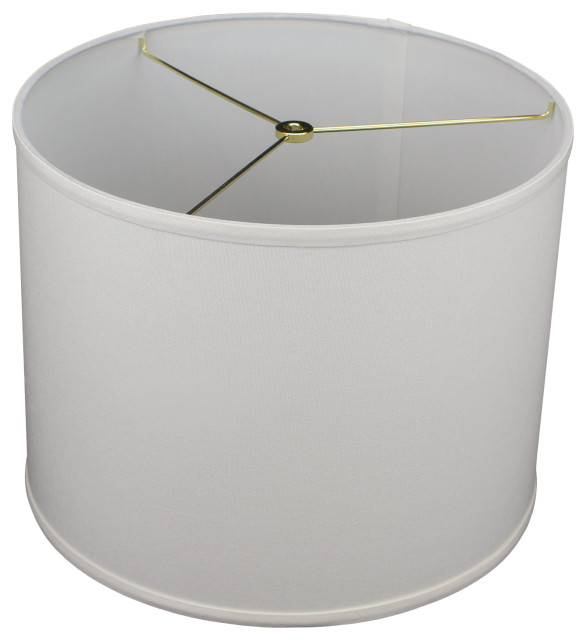 Fenchel Shades 14"x14"x11" Brass Spider Attachment Drum Lamp Shade