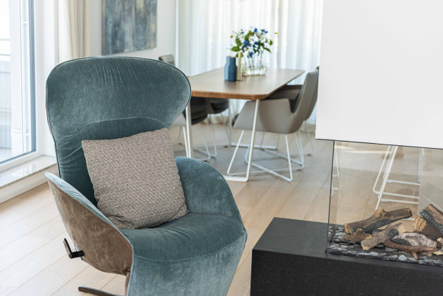 Penthouse contemporary-vardagsrum
